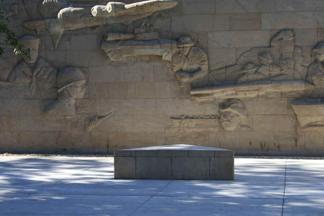 Veterans concrete memorial in Carson City, Nevada