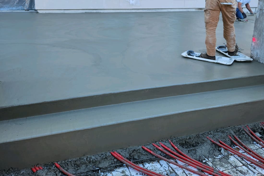 Commercial Hydronic entry way pour 1 | Anchor Concrete