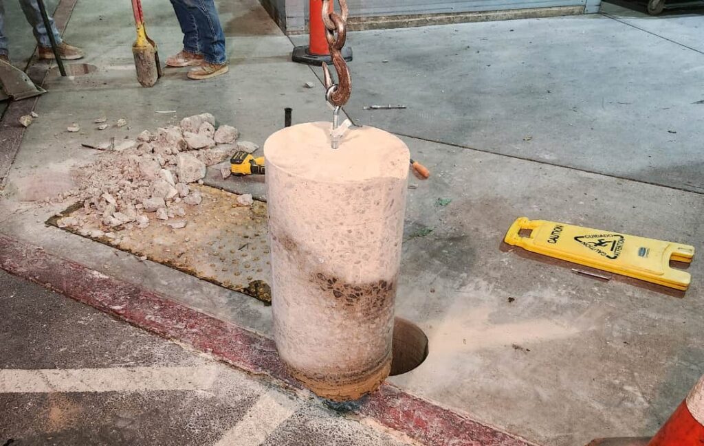 Concrete Bollard Installation Sparks Costco